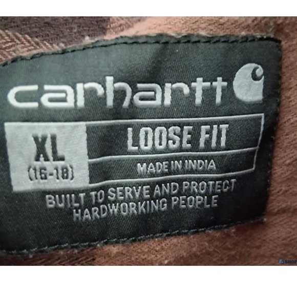 Carhartt Loose Fit Flannel Shirt-XL - Picture 4 of 4
